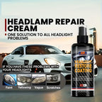 Headlight Restoration Kit with Restoration Fluid & Sponge – Removes Yellowing, Cloudiness & Oxidation, Restores Clarity & Shine Fast, Universal Fit for All Car Models, DIY Headlight Lens Repair & Polish Set