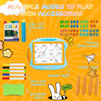 Kids Magnetic Drawing Board Double-Sided Doodle Board with Teaching Supplies – Portable Space-Saving Art Toy for Creative Drawing, Writing & Learning | Gift for Boys & Girls