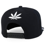 Rasta MJ Leaf 3D Embroidered Flat Bill Snapback Cap – Hip Hop Reggae Hat, Adjustable Snapback, One Size Fits Most, Unisex Streetwear Baseball Cap