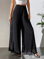 Women's Wide Leg Pants Casual Elastic Waist Lightweight Loose Long Pants for Women All Seasons Comfortable Fit Multiple Colors S-XXL