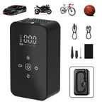 Portable Tire Inflator USB-C Rechargeable – 150 PSI Cordless Air Pump with Digital Pressure Gauge, LED Light & 5 Inflation Modes for Car, Motorcycle, Bicycle, Ball – Lightweight Garage Tool