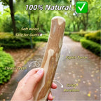 Natural Coffee Wood Dog Chew Stick Reduces Tartar Relieves Anxiety Prevents Destructive Chewing Protects Furniture Long-Lasting Safe Chew Toy for Dogs 8.3 Inch