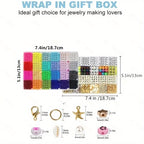 7200pcs Clay Beads Bracelet Making Kit Colorful Soft Clay Beads for DIY Friendship Bracelets Jewelry Making with Storage Box Complete Bead Set for Girls Kids Teens Adults Craft Supplies