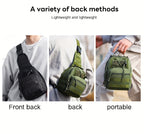 Tactical Sling Backpack – Lightweight Crossbody Daypack for Cycling, Hiking, Travel & Daily Use, Multiple Colors with Flag Patch Option