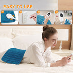Extra Large Heating Pad 24"x12" for Back Neck Shoulders – 6 Heat Settings Auto Shut-Off Wet Dry Washable Flannel Electric Heating Pad Gift