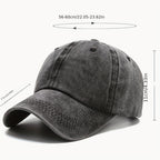 3-Pack Retro Washed Dad Hat – Adjustable Unisex Baseball Cap with Buckle, Casual Vintage Style Sports Hat for Men & Women, Neutral Colors, Durable Everyday Hat
