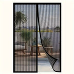 Magnetic Screen Door Hands-Free Auto-Close – Heavy Duty Mesh Curtain with Frame Shackle, Bug & Insect Proof, Pet & Kid Friendly for Front Door, Kitchen, Balcony & Bedroom