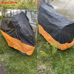 XXXL Waterproof Motorcycle Cover Universal Fit - Heavy Duty All-Weather Protection for Harley Road King, Electra Glide, Street Glide, Honda Goldwing, Yamaha Royal Star & Touring Bikes, 116x43x55 Inch