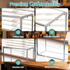 4 Pack ETB Acrylic Display Case for Pokemon Elite Trainer Box – 6mm+3mm Thick Clear Acrylic, Magnetic Lid, UV Resistant, Stackable Design, Collector Protector Box for TCG ETB Storage & Display