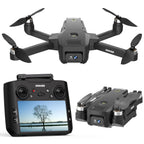 GPS Drone with Camera for Adults 4.5-Inch LCD Screen Remote, Brushless Motor, GPS Auto Return & Follow Me, Gesture Flight, Altitude Hold, 32G SD Card, Under 250G – Professional RC Quadcopter for Beginners