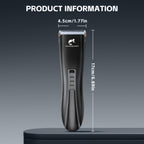 Professional Dog Clippers for Grooming Thick Hair – Cordless Low Noise Pet Grooming Kit with Detachable Combs, Rechargeable Heavy-Duty Clippers for Thick Curly Fine Wavy Hair, All Breeds
