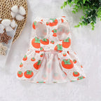 Dog Dress 2-Piece Set Spring & Summer Floral Pet Outfit – Cute Lightweight Dress for Small & Medium Dogs and Cats, XS to XXL Daily Wear, Adorable Girly Pet Clothes Gift for Dog Lovers