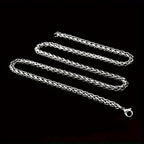 8pcs Men's Stainless Steel Necklace Set – Cuban Chain & Twisted Chain Hip Hop Street Style, Durable Fashion Chains for Men, Perfect Gift for Boyfriend, Son, Father's Day & Birthday
