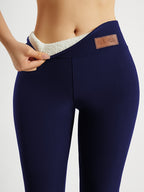 Women's Fleece Lined Leggings High Waist Thermal Warm Slim Fit Yoga Pants Winter Sports Tights 2 Colors S-XXL