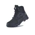 Steel Toe Boots for Men & Women – Waterproof Work Construction Safety Shoes with Anti-Piercing Kevlar Midsole, Non-Slip Rubber Sole, ASTM F2413-18 Compliant, Sizes US 4.5–13.5, Black