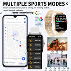 Smart Watch 1.83" Bluetooth Calling & Message Fitness Tracker – Multi-Sport Modes, Music Playback, Remote Camera, GPS Positioning, Compatible with Android & iPhone, Perfect Gift for Men & Women