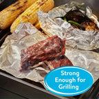 Heavy Duty Aluminum Foil Rolls 6 or 12 Pack – 12 Inch Wide, 30 Sq Ft Per Roll, Thick Strong Foil for Cooking, Grilling, Baking, Food Storage & Restaurant Use, Easy Open Tab