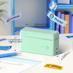 P31S Portable Label Maker Machine with Tape – Mini Bluetooth Thermal Printer, Inkless Sticker Maker with App Templates, Multiple Colors (White, Pink, Green), Home Office School Organization