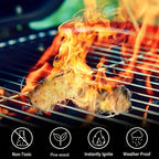 Natural Fire Starter Sticks 50/100pcs – Fast-Light Charcoal Starters for Fireplace, BBQ Grill, Campfire, Fire Pit, Wood Stove, Chimney & Smoker – Weather-Resistant, Indoor & Outdoor Use