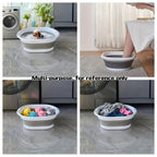 Collapsible Pet Bathtub with Grooming Brush Set – Portable Foldable Dog Cat Bath Tub for Small Pets, Travel & Camping Ready, Multi-Purpose Washing Basin for Home & Outdoor Use