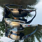 Polarized Driving Sunglasses 3 Pack Half Frame Anti-Glare UV400 Protection for Men and Women Outdoor Sports