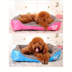 Cozy Winter Pet Bed for Small Dogs & Cats – Candy-Colored Washable Square Warm Nest for Chihuahua, Pomeranian, Shih Tzu & Small Breeds, Soft Plush Dog Cat Bed
