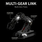 Robotic Arm Building Block Set 1468pcs Second Generation STEM Engineering Toy, DIY Mechanical Tech Robot Kit with Remote Control 8-Direction Gear Linkage Three-Claw Gripper for Kids Teens Adults