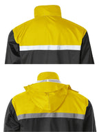 Men's High Visibility Reflective Rain Suit – Waterproof Rain Jacket & Pants Set for Work, Fishing, Farming, Motorcycle, Outdoor Sports – Hi-Vis Safety Rainwear for Men, Sizes S-XXL