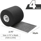 Pre Wrap Tape 4-Rolls Athletic Foam Underwrap for Sports - Protect Ankles Wrists Hands Knees, 2.75 Inch x 30 Yards Each Roll, OK TAPE Sports Underwrap