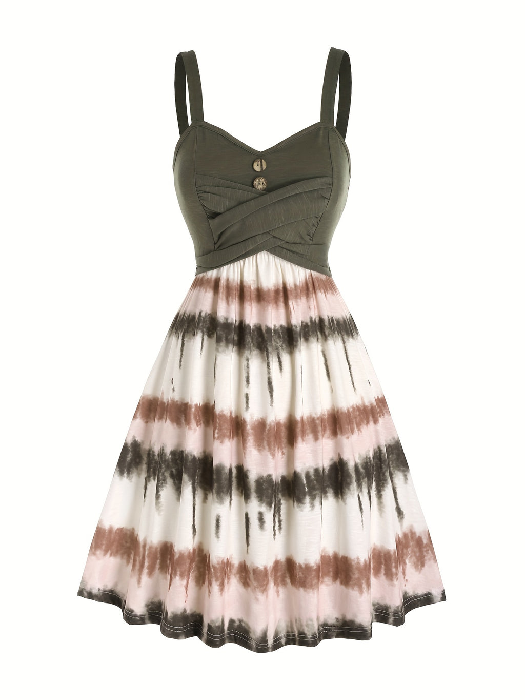 Tie Dye Print Dress Women Sleeveless Backless V-Neck Summer Casual Sundress Boho Colorful Mini Dress S-XXL Multiple Colors