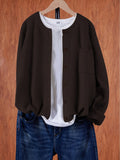 Women's Button-Front Pocket Cardigan Sweater – Casual Cozy Knit Open Layer for Autumn & Winter in 13 Colors