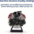 V8 Engine Model Kit for Adults 3D Printed Assembly Miniature Realistic Scale Simulation Engine STEM Project Display Model Gift for Car Enthusiasts Engineers