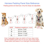 4-Piece Dog Harness and Leash Set No-Pull No-Choke Reflective Oxford Vest Harness with Leash Poop Bag Dispenser Easy Control Handle for Medium Large Dogs Outdoor Training Walking