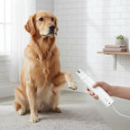 Electric Pet Nail Grinder for Dogs & Cats – Quiet USB Rechargeable Dog Nail Trimmer with 2 Speeds & 3 Port Sizes, Safe Low Noise Claw Grinder Tool