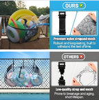 Large Mesh Drawstring Pool Storage Bag 60 Inch – Heavy Duty Net Organizer for Inflatable Pool Floats, Swim Rings, Beach Toys & Swimming Pool Accessories, Waterproof Breathable Carry Bag