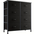 Drawer Cabinet with Metal Frame & Hardwood Top – Home Office Storage Organizer, 2 to 10 Drawers, Assembly Required – White, Grey, Black, Rustic Brown – Bedroom, Living Room & Office Filing Cabinet