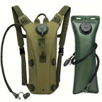 Hydration Backpack with 101oz Water Bladder Tactical Lightweight Hiking Pack Adjustable Straps Large Capacity for Hiking Biking Running Climbing Black Green
