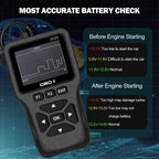 Professional OBD2 Scanner with 35,901 DTC Library – Check Engine Code Reader, Mode 6 & Mode 8, I/M Readiness, Live Data, O2 Sensor Test, VIN Retrieval, 10 Languages, Compatible with All OBDII Cars Since 1996