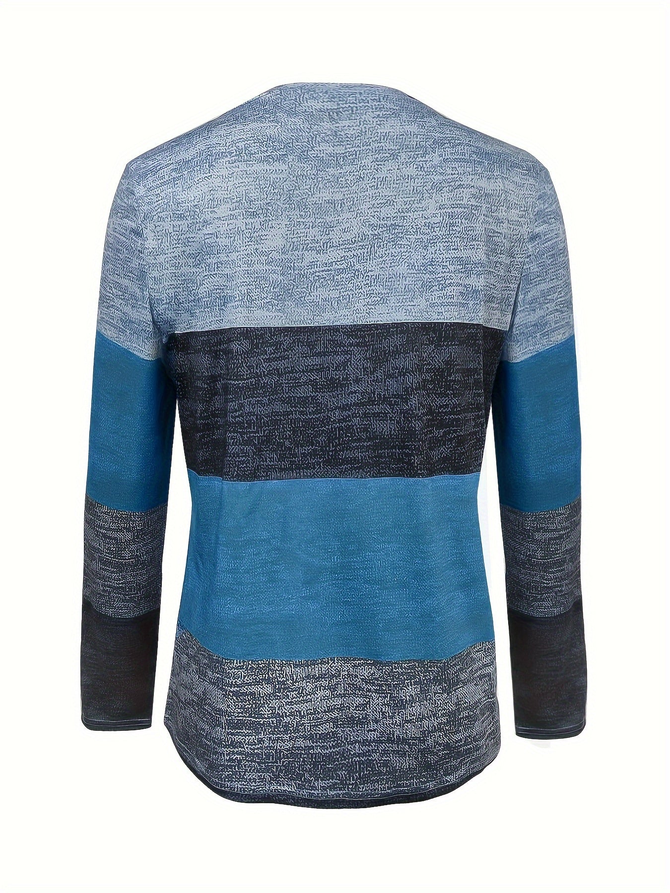 V-Neck Long Sleeve Top Women Geometric Print Casual Shirt Spring Summer Fall Stretchy Polyester Elastane Coffee Peacock Blue S M L XL XXL