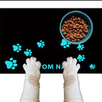 Personalized Diatomite Pet Feeding Mat with Custom Photo & Name – Quick-Dry Absorbent Diatom Mud Food Mat with Paw Print for Dog & Cat Bowls, Unique Pet Owner Gift