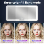 Rechargeable Ultra-Thin LED Car Visor Vanity Mirror 3 Light Modes Lighted Makeup Mirror for Car Truck SUV Low Voltage Sun Visor Mirror Gift for Women White