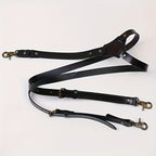 Men's Faux Leather Suspenders - Retro Adjustable Y-Back Braces with Rivet Detail, Elegant Vintage Clip-On Suspenders for Daily Formal Wedding & Party Wear, Great Gift for Him