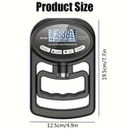Digital Hand Grip Strength Tester – Hand Dynamometer 264 lbs / 120 kg Adjustable Grip Trainer for Sports Training, Fitness Testing, Physical Therapy & Rehabilitation, Men Women Athletes