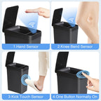 Automatic Touchless Trash Can 2 Pack – 4 Gallon & 2.8 Gallon Motion Sensor Trash Bin with Lid, Slim Smart Garbage Can for Bathroom, Bedroom, Office, Kitchen, Living Room
