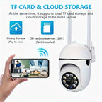 WiFi Security Camera 2-Pack 3MP Full HD - Night Vision, 2-Way Audio, Motion Detection & Real-Time Alerts, IP54 Waterproof Indoor Outdoor Surveillance Camera with App Remote Access & USB