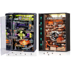 ROBOTIME Marble Runway 3D Puzzle Mechanical Model Kit Wooden Engineering DIY Project Adults Teens 14 Plus Alchemy City Hip-Hop World STEM Gift Birthday Christmas