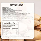 Natural Pistachios with Shell Individually Wrapped Snack Bags 3 Pack 5.3oz Each Ready-to-Eat Protein Snack