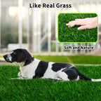 2-Pack Washable Dog Potty Training Mat Reusable Artificial Grass Pad with Odor Control for Puppies and Adult Dogs Indoor Outdoor Housebreaking and Travel Pet Waste Solution