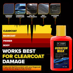 Car Scratch Remover Paste – Professional Clear Coat Repair Kit for Surface Blemishes, Swirl Marks & Light Scratches, 150ml Car Care Kit for Exterior Paint Restoration
