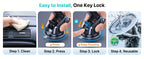 3-in-1 Car Phone Holder Suction Cup & Air Vent Mount | 360° Rotation, 6.5"-8.5" Telescopic Arm, 60LB Nano-Gel Suction, Scratch-Proof – Universal Fit for iPhone, Samsung, Google & All 4"-7.2" Phones